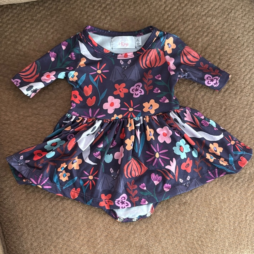 Mila & Rose Fangtastic Twirl Bodysuit 0-3M
